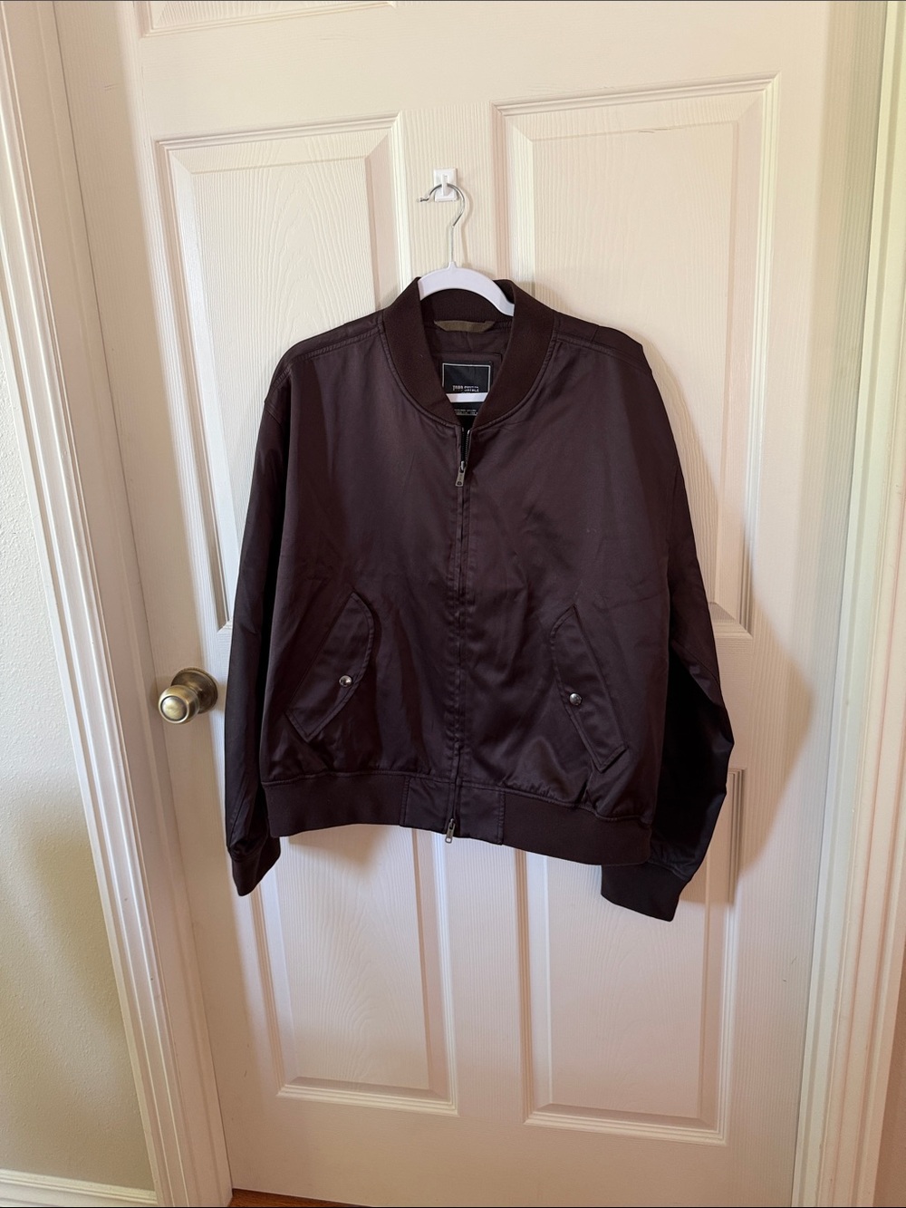 Todd Snyder Dark Brown Bomber Jacket Sz l.